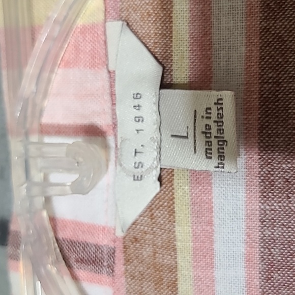 CATO Women's Pink Striped Front Zip Thin Jacket -Size Large - Picture 9 of 15